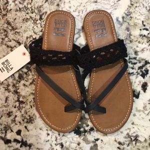 Billabong braided rope Sandals NWT